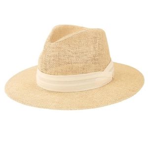 Cream/Tan San Diego Hat CO. Straw Hat NWT O/S